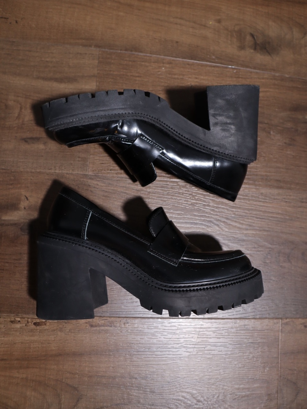 Marcella NYC Black Oxford Heels